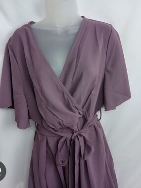 BloomChic Lavender-Mauve Blouse